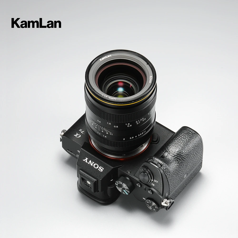 E/캐논 M/후지 X/M43 미러리스 카메라용 Kamlan 32mm f1.1 APS-C 수동 초점 대구경 렌즈