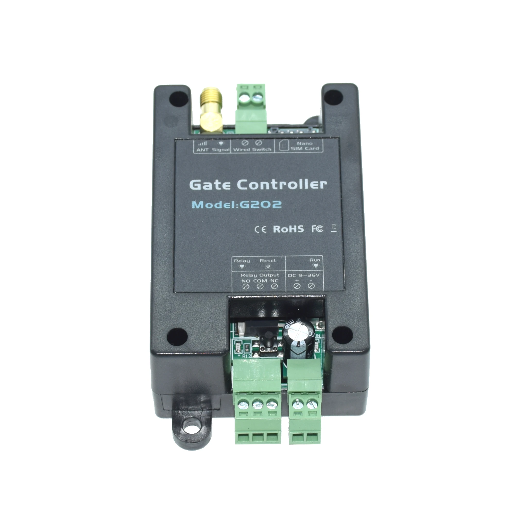 GSM 4G SMS 원격 제어 게이트 오프너 G202 슬라이딩 스윙 차고 게이트 오프너용 단일 릴레이 ON/OFF 스위치