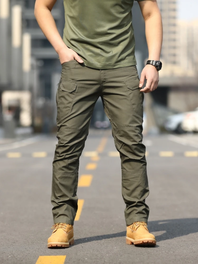 Buy Men's Tactical Trousers Slim Pants Outdoor Overalls Straight Training  Multiple Pockets Hiking Fishing Casual Pants Ix7 4-color at Aliexpress for  . Find more , and products. Enjoy ✓Free Shipping ...