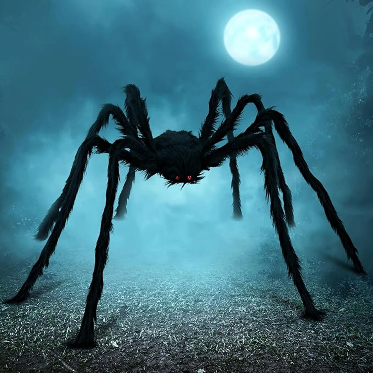 Halloween peludo aranha decorações de jardim assustador aranha gigante  falso grandes adereços teia triangular com gancho decoração de quintal de  halloween - AliExpress, image size:1500x1500