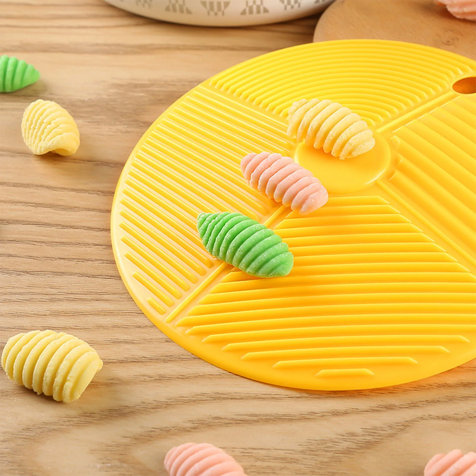 Pasta Roller Board Macaroni Making Mold Spaghetti Macaroni Washboard Diy Mould Boards Household Kitchen Supplies 6in In Diameter