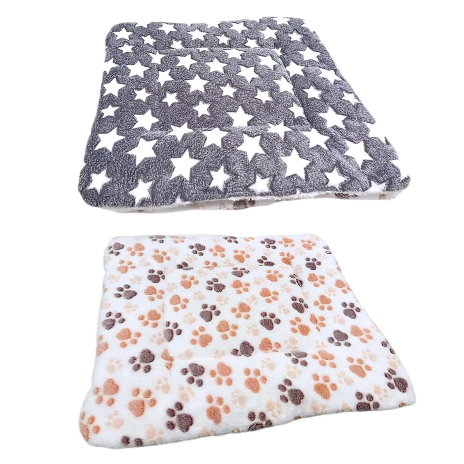 Soft Pet (dog/cat) Bed Mat With Cute Prints, Reversible Dog Crate