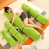 Kawaii Panda Long Green Bamboo Plush Pillow Stuffed Sleeping Leg Support Bolster Small China Panda Plushie Decor Peluche Gift 1