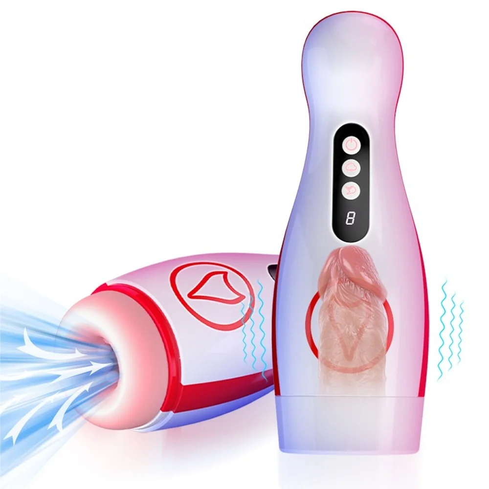 Automatic Blowjob Sucking Masturbator Vibrator for Adult Male Oral Sex Machine Toys for Men Pussy Pump Cheap Masturbation image