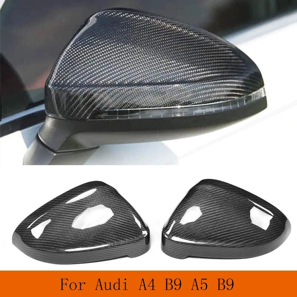 AutoTecknic Replacement Carbon Mirror Covers - Audi B9 A4/ S4 | F5 A5/ S5 2016-Up
