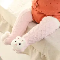 3D Baby Winter Fluffy Slipper Socks Cute Knee High Socks Infants Toddlers Stockings Boy Girls Fleece Warm Sock 6