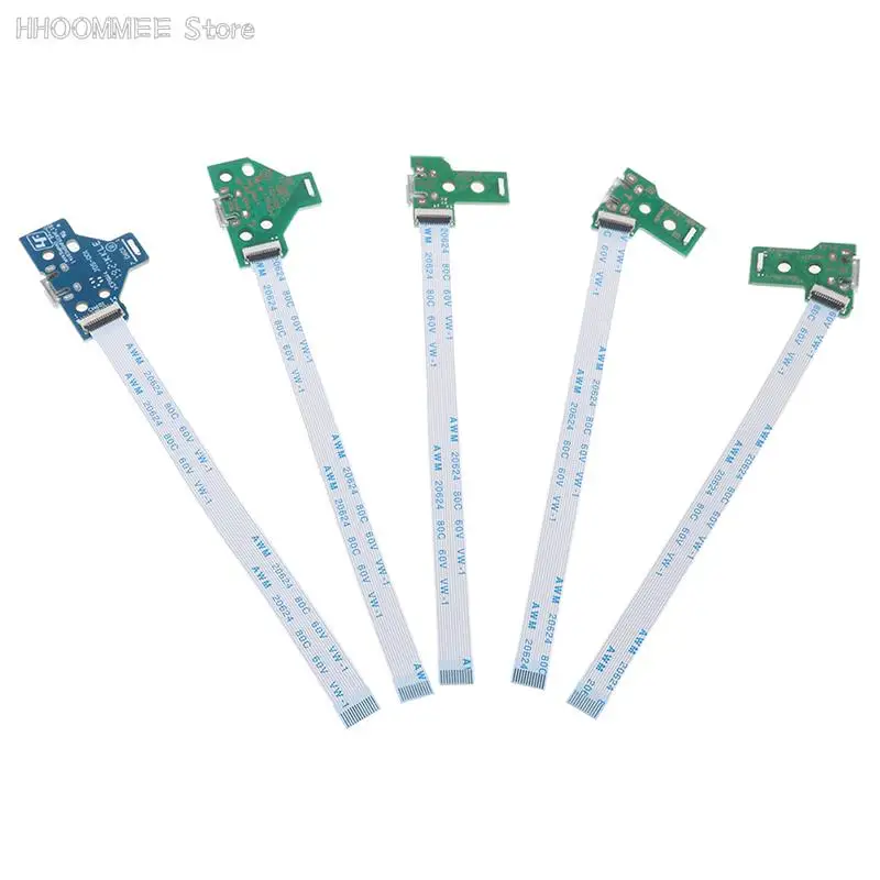 Kit Réparation Manette PS4 : Connecteur Charge USB 12 Pin + Nappe Interne 12 Pin (compatible JDS011)