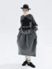 imakokoni Autumn 2023 new original design Air layer pinched grey skirt loose 234284 3
