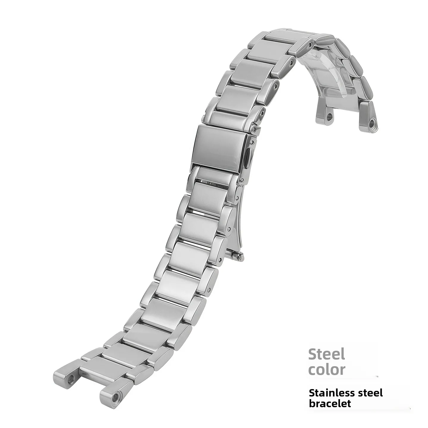 Elegant 20x12mm Stainless Steel Women's Watch Strap Bracelet