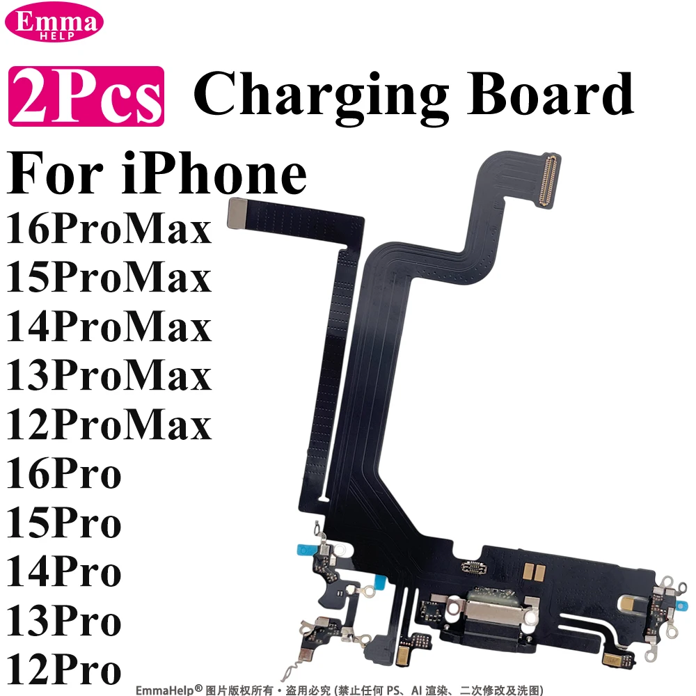 Dual USB Charging Port Flex Cable with Microphone Flex