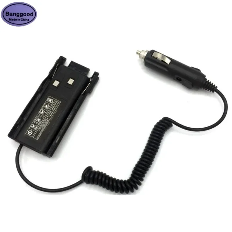 UV-82 Car Battery Eliminator Charger Adapter For Baofeng UV82 UV-82L UV-8D UV-89 UV-82HP Radio Walkie Talkie UV-82 Car Charger baofeng uv 82 battery charger led ch 8 for walkie talkie bl 8 pofung uv82 uv 82hx uv 82hp uv 82l two way radio uv82 plus