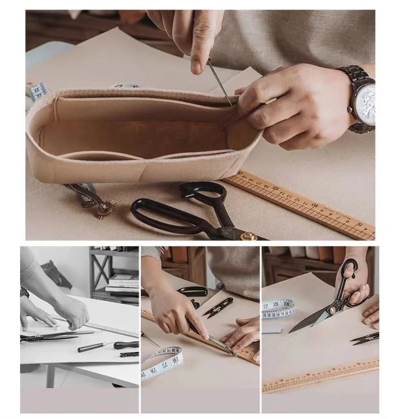 Fits For Cf 19 Woc Flap Chain Felt Insert Bag Organizer Inner Storage  Formed Stable Minimalism Pocket Cosmetic Toiletry Bags - Felt Diy Package -  AliExpress