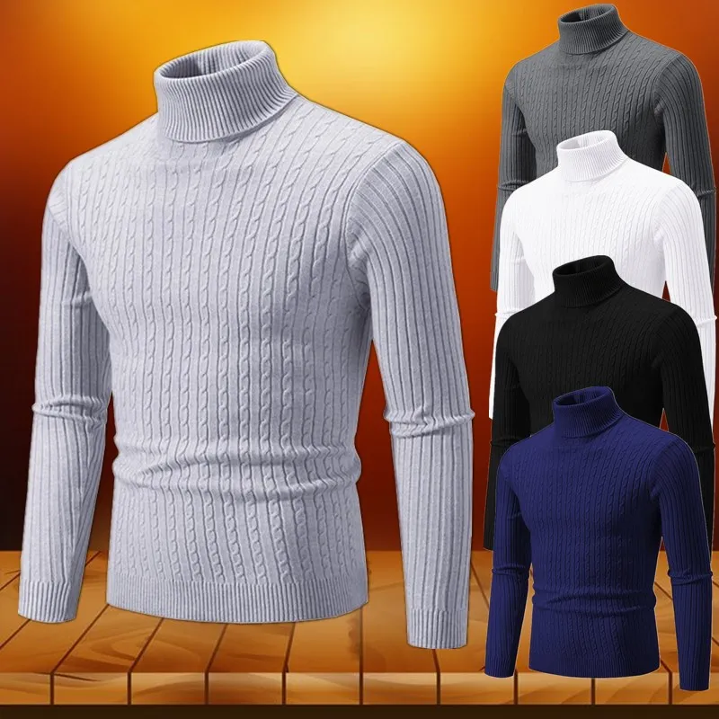 

New men's winter high -necked sweater fashion casual bottom sweater