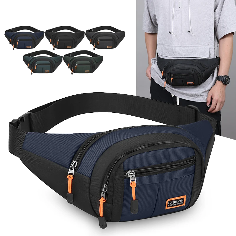 Waist Bag - Adjustable Shoulder Strap, Foldable, Lightweight, Perfect for Outdoor Sports, Hiking, Commuting, Sports Chest Bag