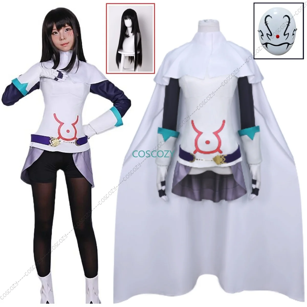 

Izawa Shizue Cosplay Costume Wig Mask Battle Dress Carnival Costumes For Women Anime That Time I Got Reincarnated as a Slime Cos
