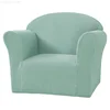 Mini Size Sofa Cover 1 Seat Soft Armchair Couch Cover Solid Color Elastic Stretch Mini Size Settee Slipcover For Children Chair 1