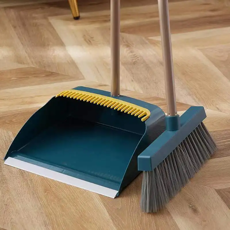 BroomandDustpanSetScoopCleaningBrushDustMagicSweeperFloor