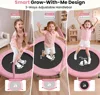 36" Toddler Trampoline for Kids Ages 1-6 with Safety Pad, Adjustable Handle, Easy Fold, Indoor/Garden Fun & Exercise