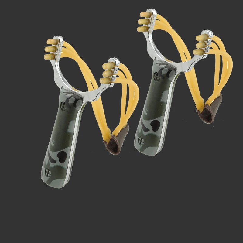 Rope Seals Metal Aiming Slingsshot Outdoor Competition Flat Rubber Band Target Paper Set