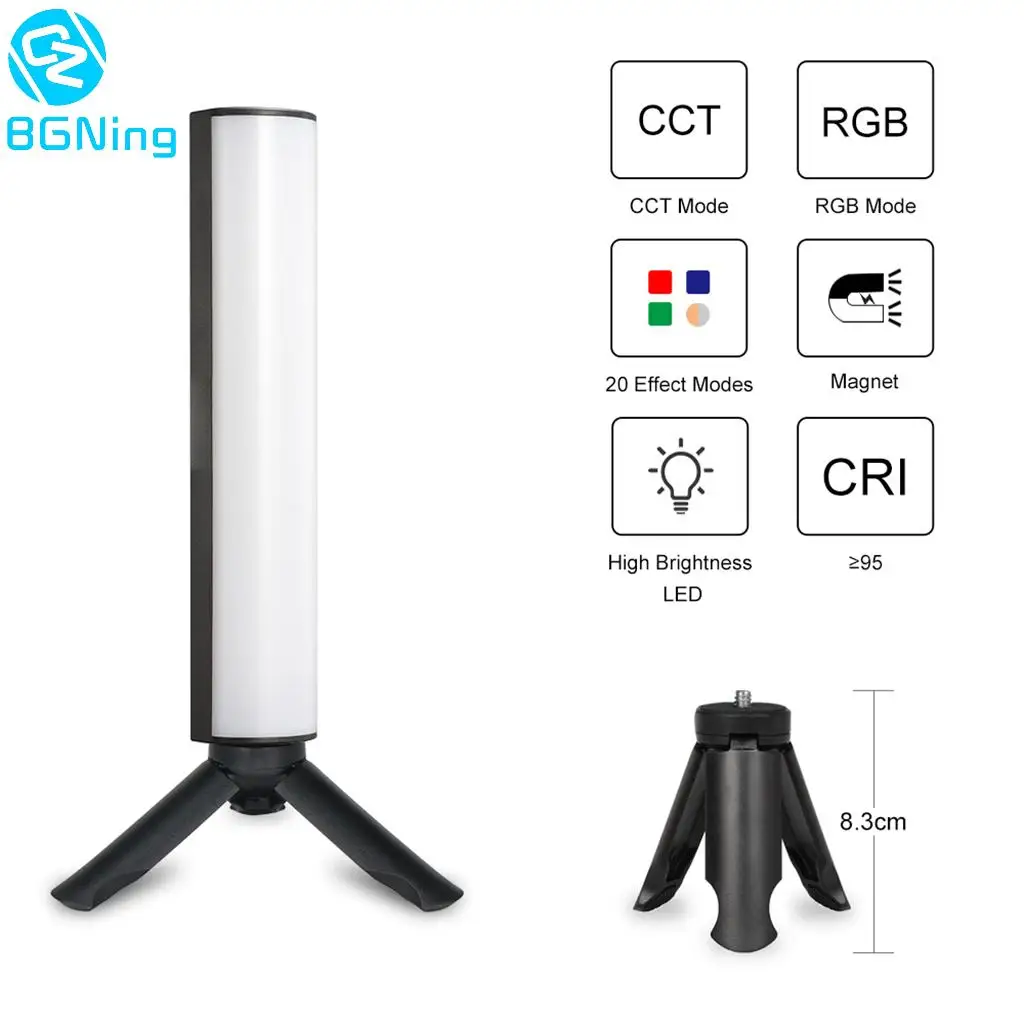 W200 LED RGB 소프트 라이트 튜브 라이트, 핸드헬드 사진 스틱, 크리에이티브 비디오 필, 핸드헬드 LED 라이트 스틱, 360 풀 컬러