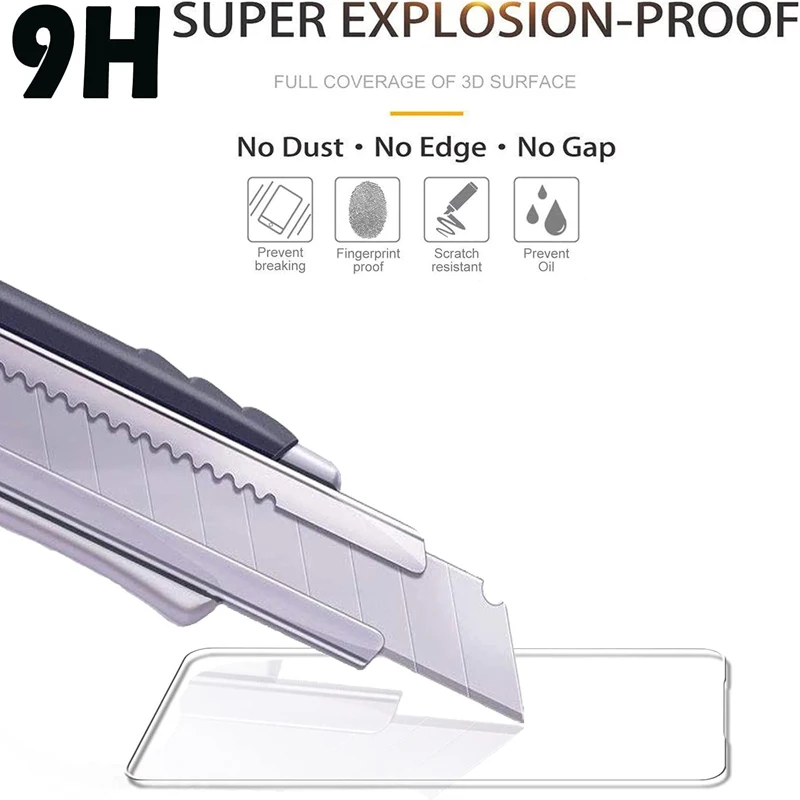 Premium Tempered Glass Screen Protector Film - 3 Pack