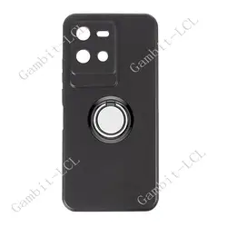 Custodia per smartphone in silicone TPU migliorata e antipattinamento con supporto anulare rotante a 360° per smartphone da 6,6