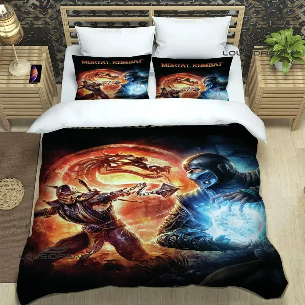 Mortal Kombat Cartoon Printed Bedding Sets exquisite supplies set duvet cover bed comforter set bedding set luxury birthday gift 6