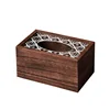 Wooden Tissue Box，Home Living Room Dining Room Desktop Decoration Wooden Cover Tissue Box 1