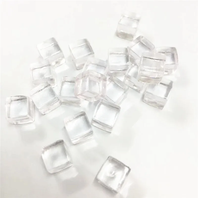 Vibrant Multicolor Crystal Dice Set - 50 Piece Collection