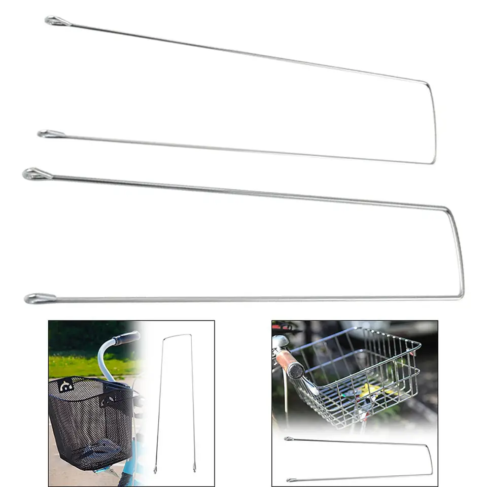 VORAGA Cestino Anteriore Bici 28" - Portapacchi Frontale In Metallo Nero - Foto 2