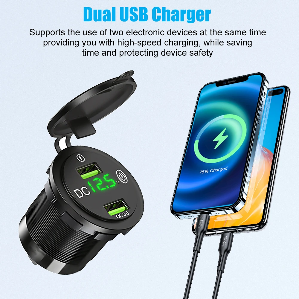 12V/24V  QC 3.0 USB  , ǳ   ġ ġ ڵ    а