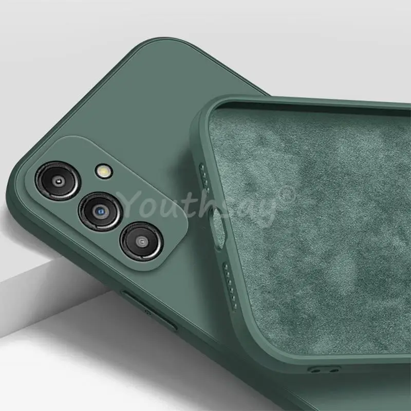 Phone Case For Samsung Galaxy A16 Case Samsung A16 A15 A14 A55 A06 A04 A04S A04E A24 A33 A54 A34 A05 Cover Silicone Plain Protector Rubber