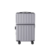 Ensemble de bagages de voyage 20 pouces 24 pouces, valise rigide en ABS avec roulettes, serrure TSA, légère, durable, bagage à roulettes, ensemble de 2 pièces, homme femme 7