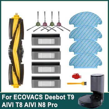 ECOVACS Deebot T9 AIVI T8 AIVI N8 Pro 920 950HEPA 필터 사이드 브러시 메인 브러시 걸레 천 진공 청소기 교체 부품