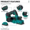 Drillpro 30000RPM Brushless Electric Planer Wireless Woodworking Machine Cordless Home DIY Cutting Power Tool For Makita Battery 2