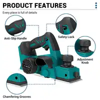 Drillpro 30000RPM Brushless Electric Planer Wireless Woodworking Machine Cordless Home DIY Cutting Power Tool For Makita Battery 2