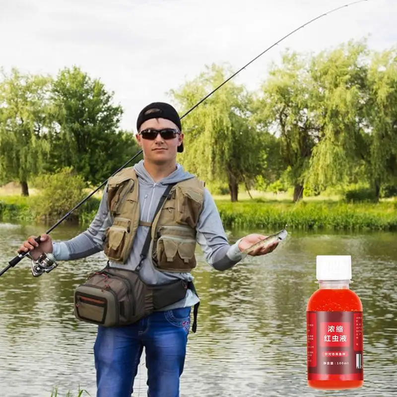 100ml Fish Bait Additive Concentrated Red Worm Liquid High Concentration  Fishbait Attractant Tackle Food For Trout Cod Carp Bass - Fishing Lures -  AliExpress