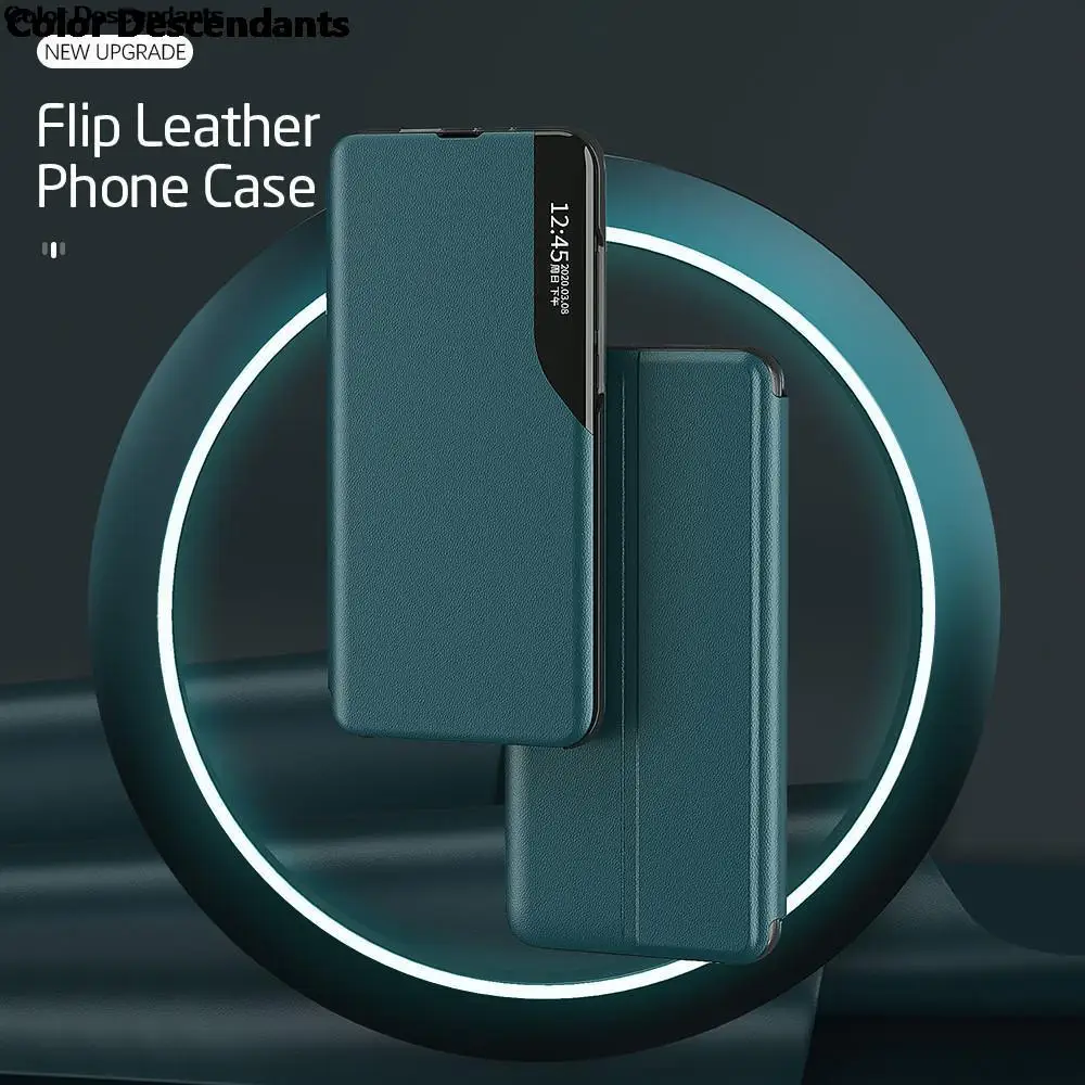 Smart Mirror Flip Phone Case Per Samsung Galaxy S22 5G Plus Ultra S21 Fe Ultra Plus S20 Fe Plus Ultra 4G 5G S 22 S 21 S 20 Shell