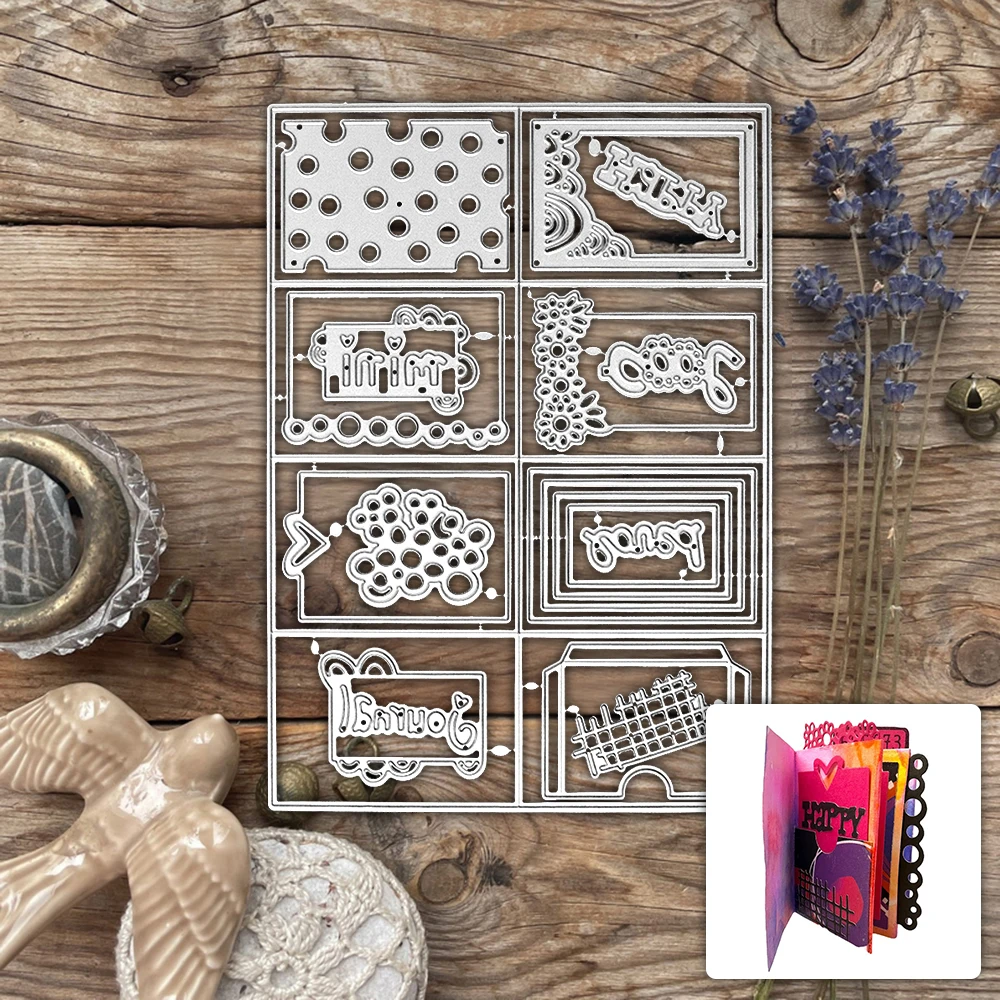 

Set decoration Cutting Dies DIY Scrapbooking Silicone Metal Dies For Love Cards Envelope Letter Paper Albums Crafts Decor