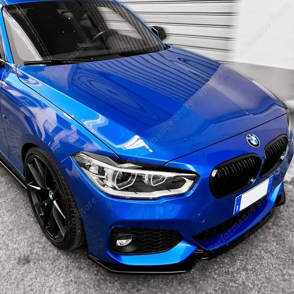 자동차 이블 아이 헤드 라이트 눈썹 눈꺼풀 BMW 1er F20 F21 Facelift 2015-2019 M Performance Bodykits 튜닝 앞치마 액세서리