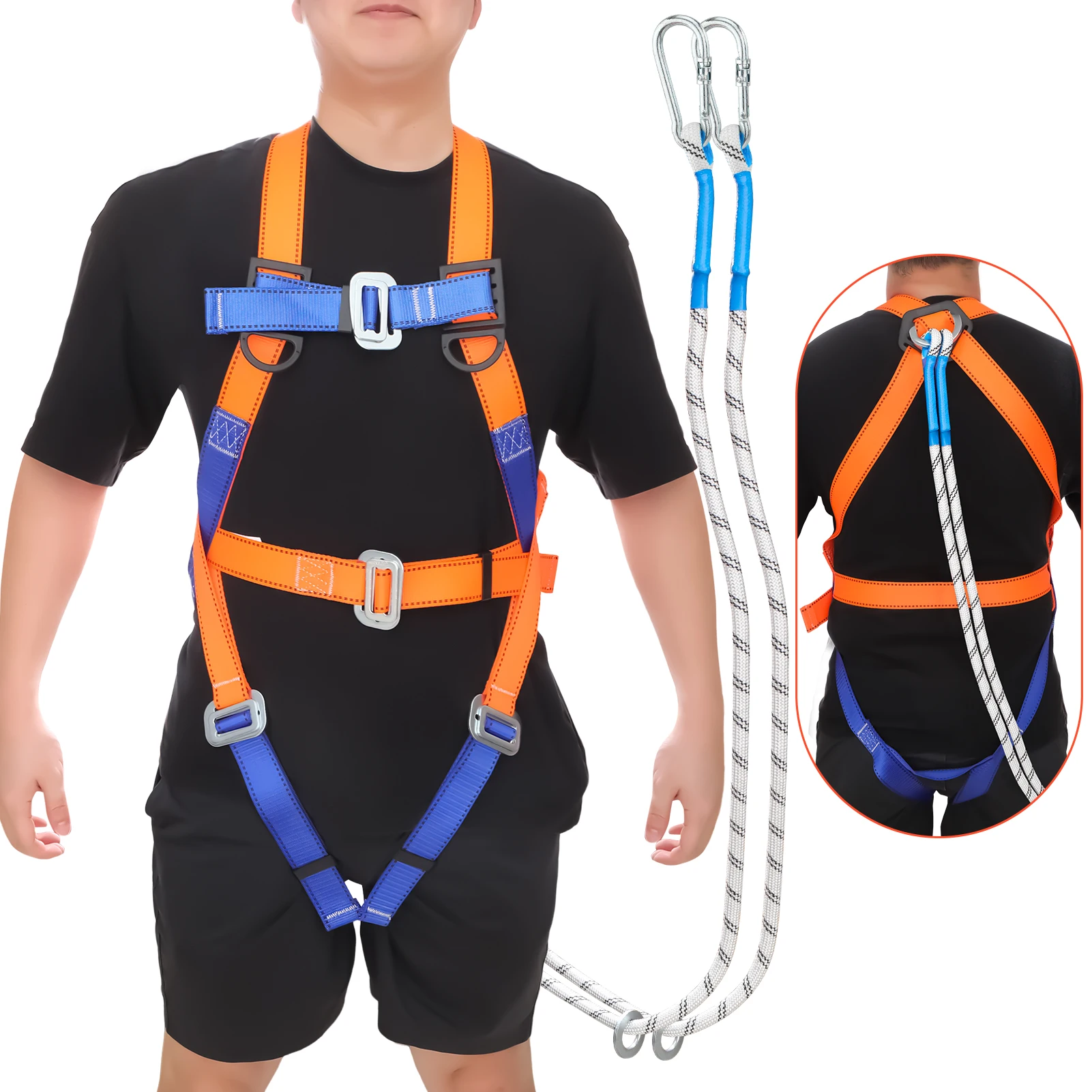 

Safety Roofing Harness with Hook with High Load Bearing Capacity Design for Hiking Camping Adventure Tool