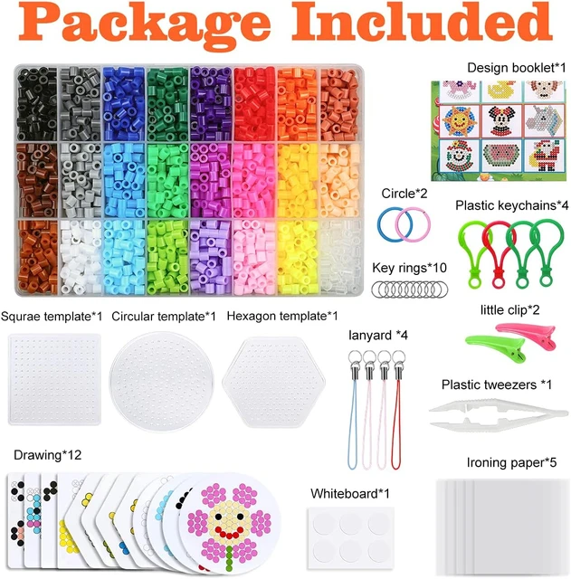 Boys and Girls 5mm Perler Beads 24 Colors Storage Box Kit Completo Fuse Bead  Hama Kids Beads Suit Diy Handmade Toys - AliExpress