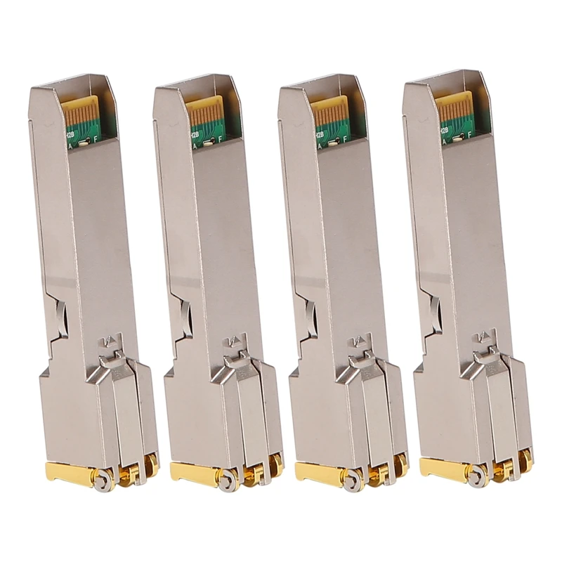 

4X SFP Module RJ45 Switch Gbic 10/100/1000 Connector SFP Copper RJ45 SFP Module Gigabit Ethernet Port