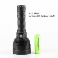 Convoy L8 SBT90.2 26800 26980 flashlight ,long range ,with 26800 battery inside