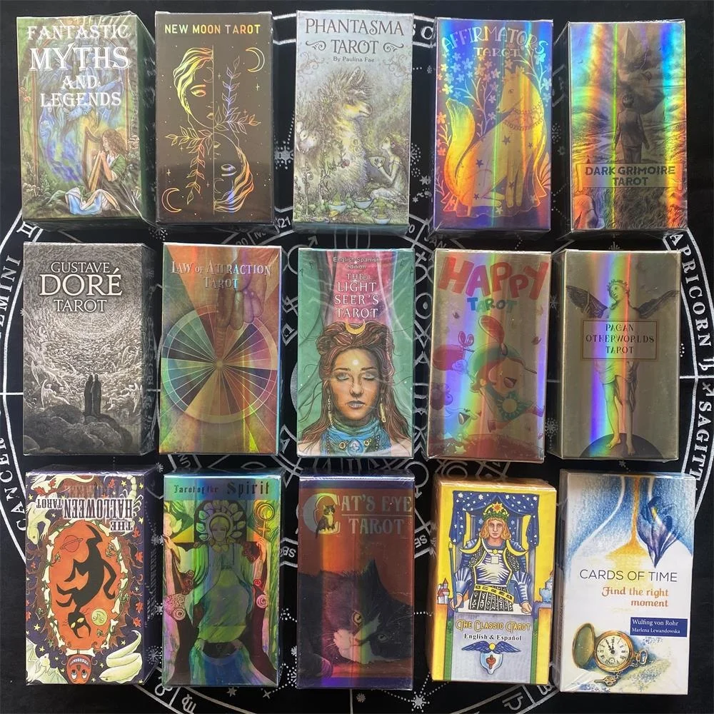 

English Version Tarot Tarot Cards Oracles Deck Mysterious Divination Guidebook Deck Reading Divination Tool