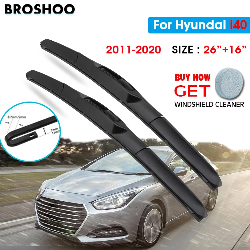 CarWiperBladeForHyundaii40261620112020AutoWindscreen