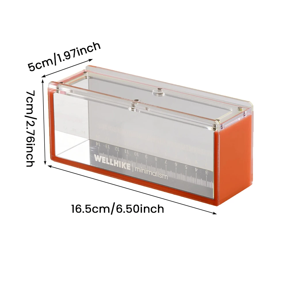 Acrylic Mini Fish Viewing Container with Lid for Outdoor Fish Tank