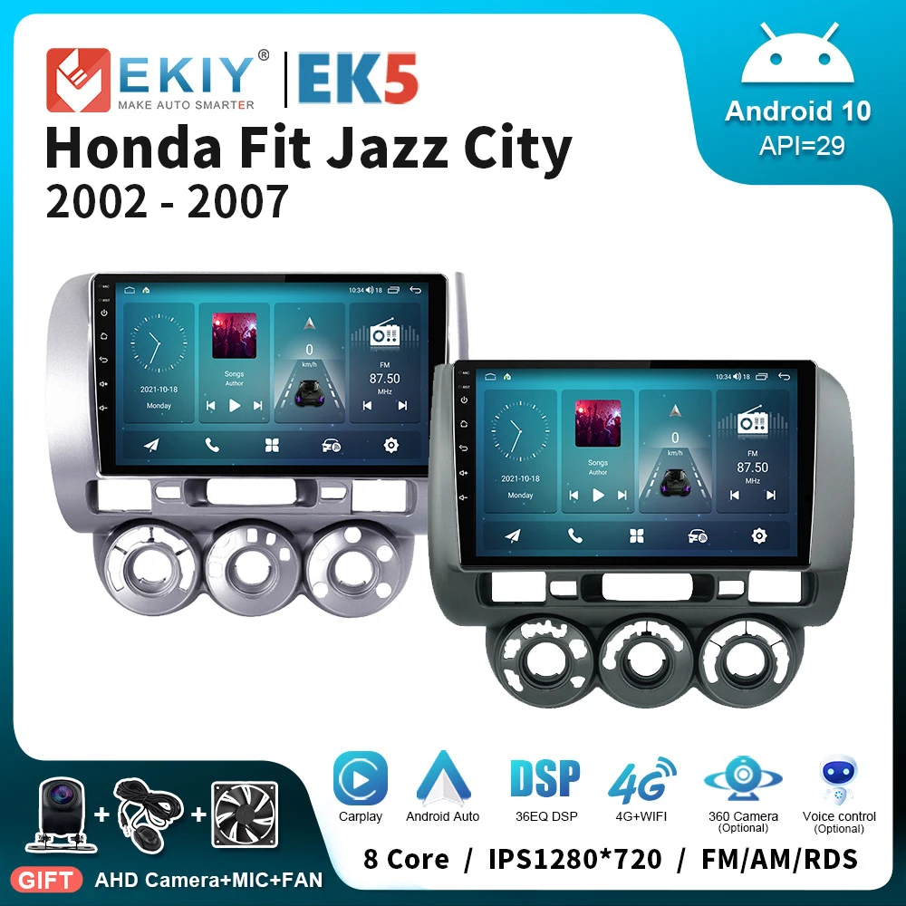 EKIY EK5 2Din Android 10 автомобильное Стерео Радио мультимедийный видеоплеер для Honda Fit Jazz