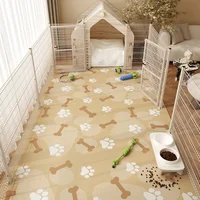 Pet Waterproof Floor Mat Home Pvc Leather Rug Large Area Anti-oil Anti-fouling Carpet Cartoon Cute Balcony Thickened Carpets 2