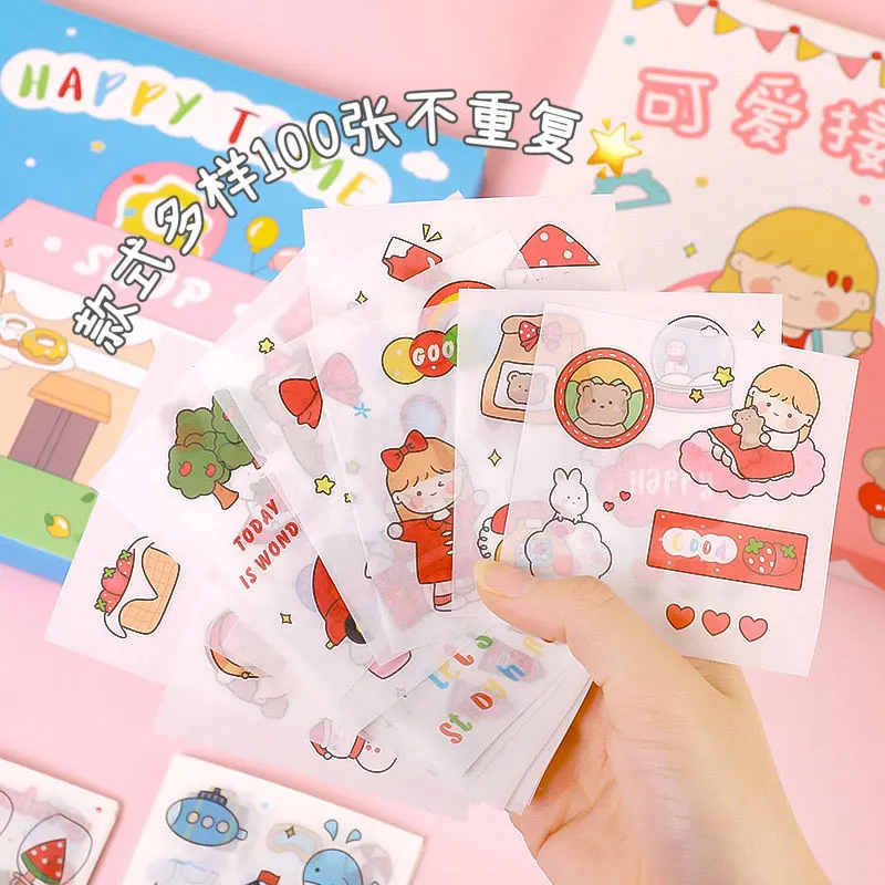 Tulx Korean Stationery Stickers Kawaii Stickers Scrapbooking Stickers Thank  You Stickers Cute Stickers Stickers Aesthetic - Stationery Sticker -  AliExpress